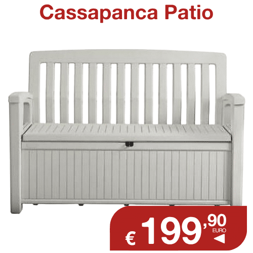 Patio storage bench